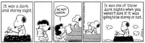 Snoopy and Lucy Van Winkle